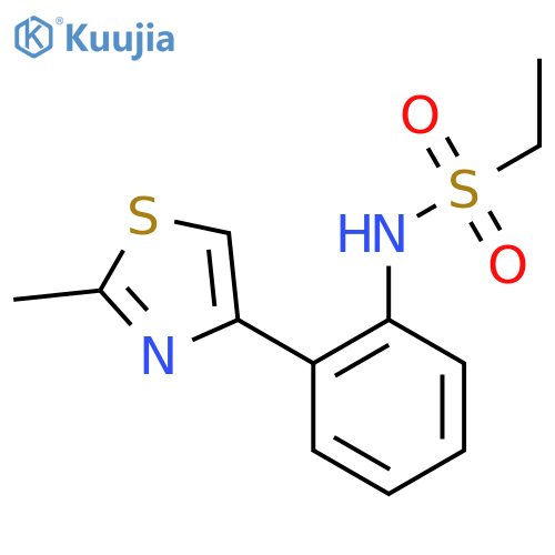 N-(2-(2-methylthiazol-4-yl)phenyl)ethanesulfonamide structure