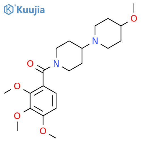 4-methoxy-1'-(2,3,4-trimethoxybenzoyl)-1,4'-bipiperidine structure