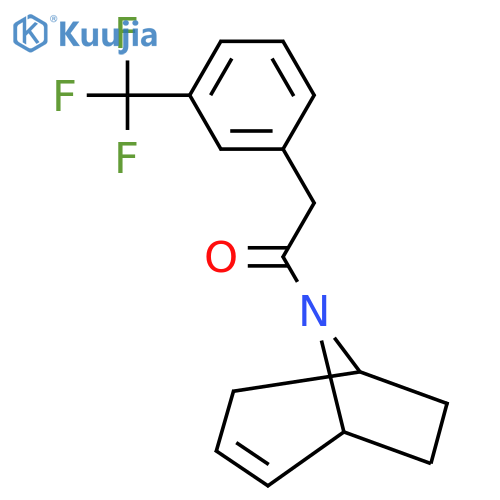 1-((1R,5S)-8-azabicyclo[3.2.1]oct-2-en-8-yl)-2-(3-(trifluoromethyl)phenyl)ethanone structure
