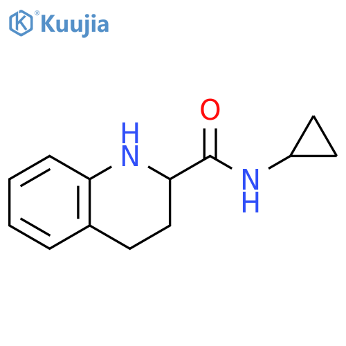 1,2,3,4-Tetrahydro-quinoline-2-carboxylic acid cyclopropylamide structure