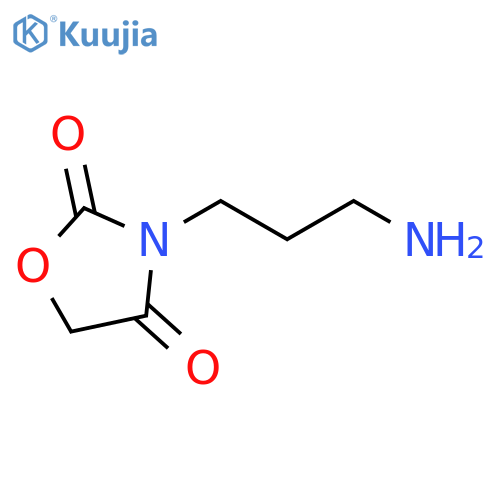 3-(3-aminopropyl)-1,3-oxazolidine-2,4-dione structure