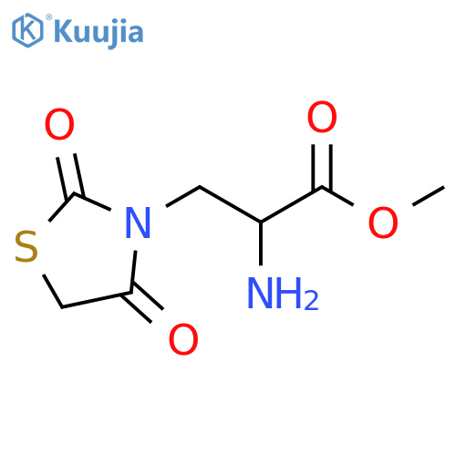 methyl 2-amino-3-(2,4-dioxothiazolidin-3-yl)propanoate structure