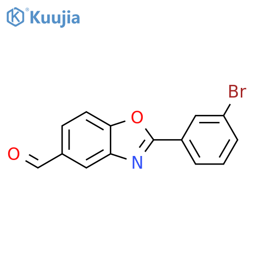 2-(3-Bromo-phenyl)-benzooxazole-5-carbaldehyde structure