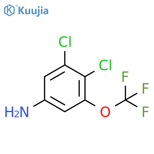 3,4-Dichloro-5-(trifluoromethoxy)aniline structure