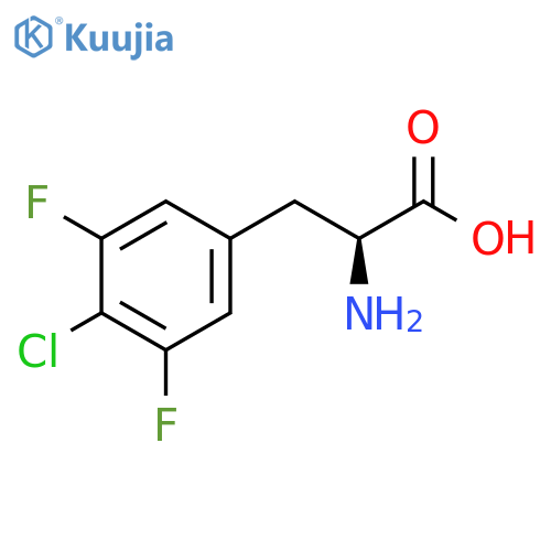 4-Chloro-3,5-difluoro-DL-phenylalanine structure