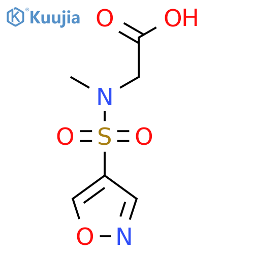 2-(N-Methyl1,2-oxazole-4-sulfonamido)acetic acid structure