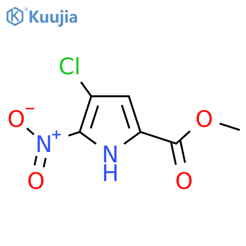 Methyl 4-chloro-5-nitro-1H-pyrrole-2-carboxylate structure