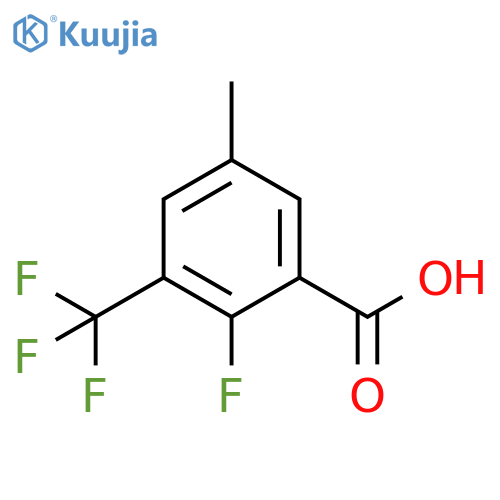 2-Fluoro-5-methyl-3-(trifluoromethyl)benzoic acid structure