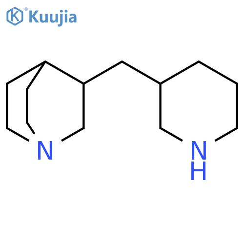 3-(piperidin-3-yl)methyl-1-azabicyclo2.2.2octane structure