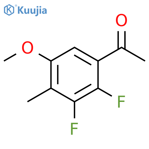 2',3'-Difluoro-5'-methoxy-4'-methylacetophenone structure
