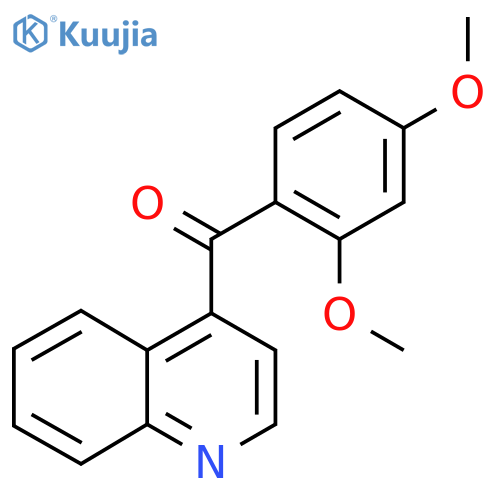4-(2,4-Dimethoxybenzoyl)quinoline structure