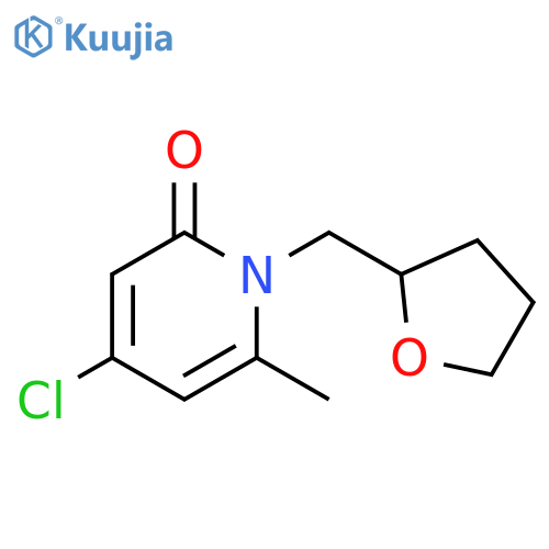 4-Chloro-6-methyl-1-(tetrahydro-furan-2-ylmethyl)-1H-pyridin-2-one structure