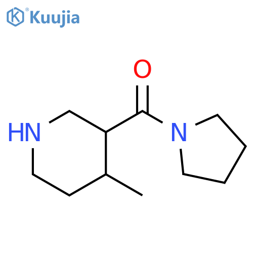 (4-Methyl-piperidin-3-yl)-pyrrolidin-1-yl-methanone structure