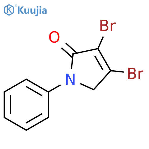 3,4-Dibromo-1-phenyl-1,5-dihydro-pyrrol-2-one structure