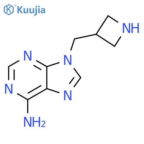 9-[(azetidin-3-yl)methyl]-9H-purin-6-amine structure