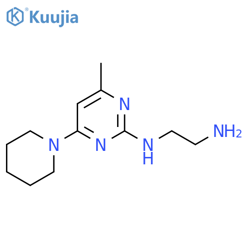 N1-(4-methyl-6-(piperidin-1-yl)pyrimidin-2-yl)ethane-1,2-diamine structure