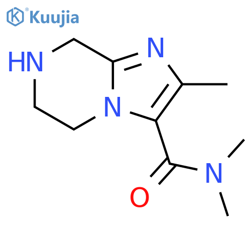 2-Methyl-5,6,7,8-tetrahydro-imidazo[1,2-a]pyrazine-3-carboxylic acid dimethylamide structure