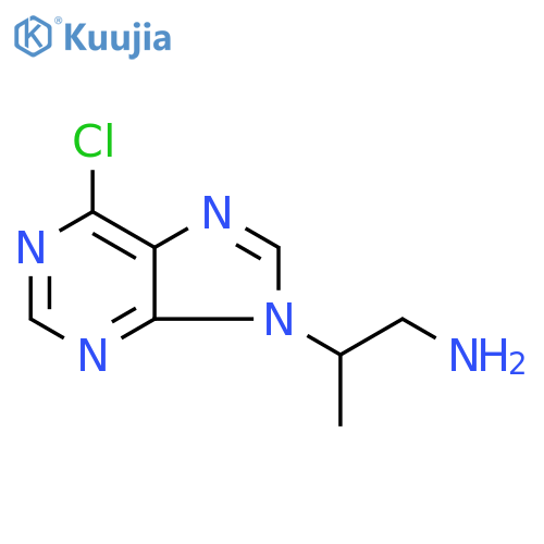 2-(6-chloro-9H-purin-9-yl)propan-1-amine structure