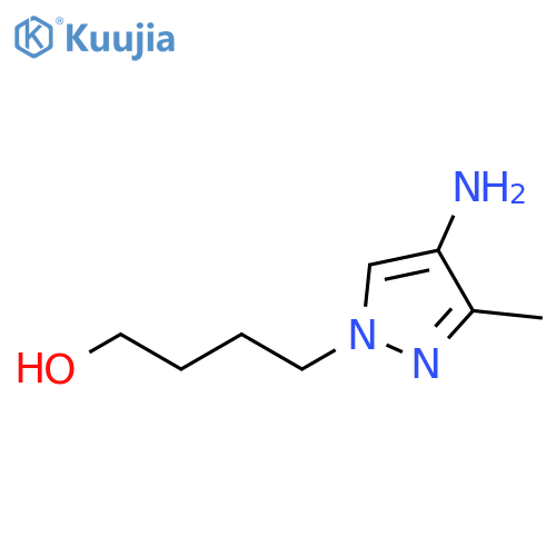 4-(4-amino-3-methyl-1H-pyrazol-1-yl)butan-1-ol structure