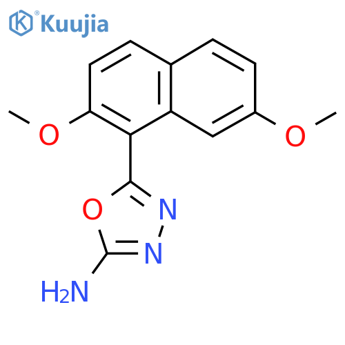 5-(2,7-Dimethoxynaphthalen-1-yl)-1,3,4-oxadiazol-2-amine structure