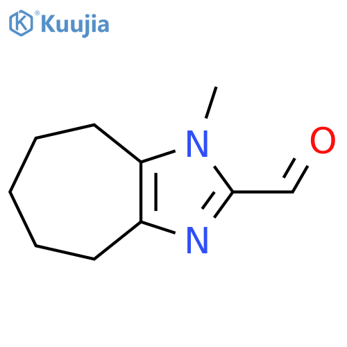 1-methyl-1H,4H,5H,6H,7H,8H-cyclohepta[d]imidazole-2-carbaldehyde structure