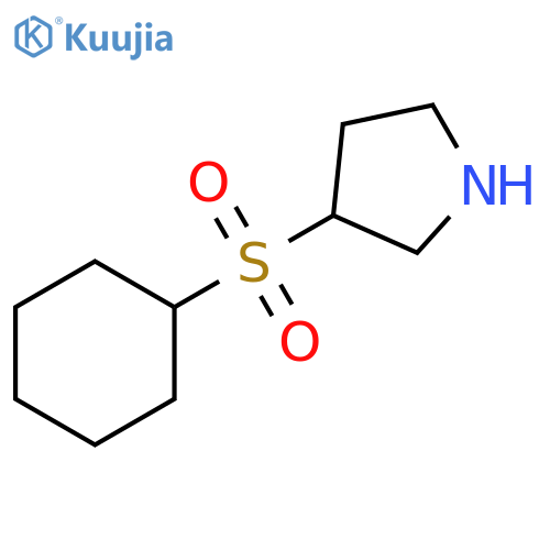 3-(cyclohexanesulfonyl)pyrrolidine structure