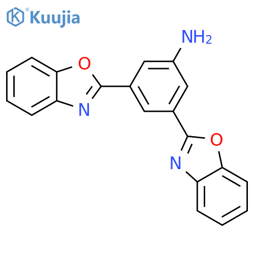 3,5-Bis-benzooxazol-2-yl-phenylamine structure