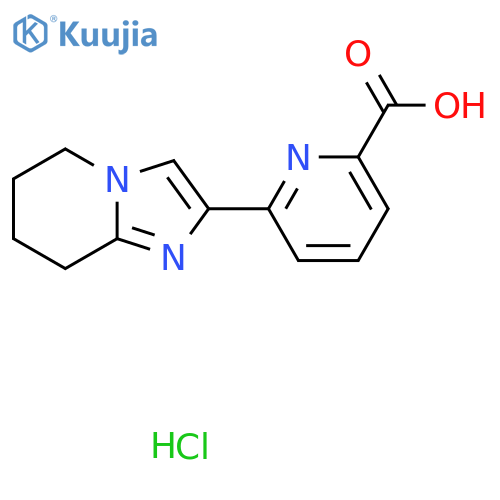 6-{5H,6H,7H,8H-imidazo[1,2-a]pyridin-2-yl}pyridine-2-carboxylic acid hydrochloride structure