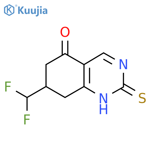 7-(Difluoromethyl)-2-mercapto-7,8-dihydroquinazolin-5(6H)-one structure