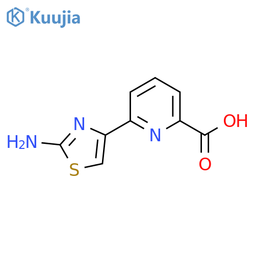 6-(2-Amino-1,3-thiazol-4-yl)pyridine-2-carboxylic acid structure