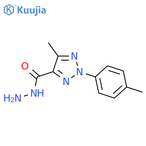 5-Methyl-2-p-tolyl-2H-[1,2,3]triazole-4-carboxylic acid hydrazide structure