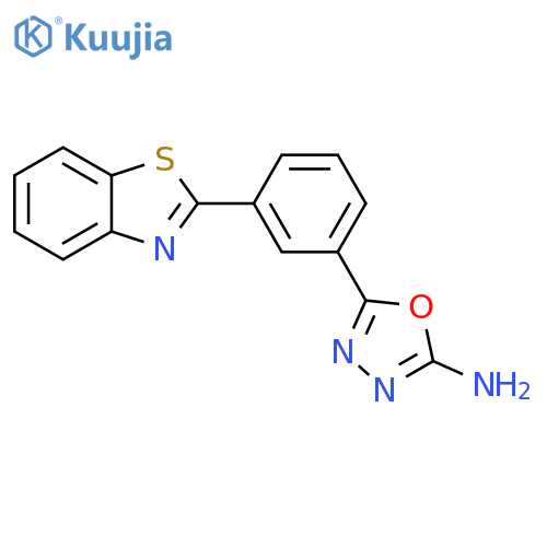 5-(3-Benzothiazol-2-yl-phenyl)-[1,3,4]oxadiazol-2-ylamine structure