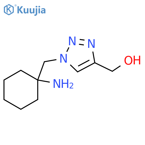 {1-(1-aminocyclohexyl)methyl-1H-1,2,3-triazol-4-yl}methanol structure