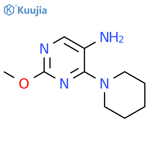 2-methoxy-4-(piperidin-1-yl)pyrimidin-5-amine structure