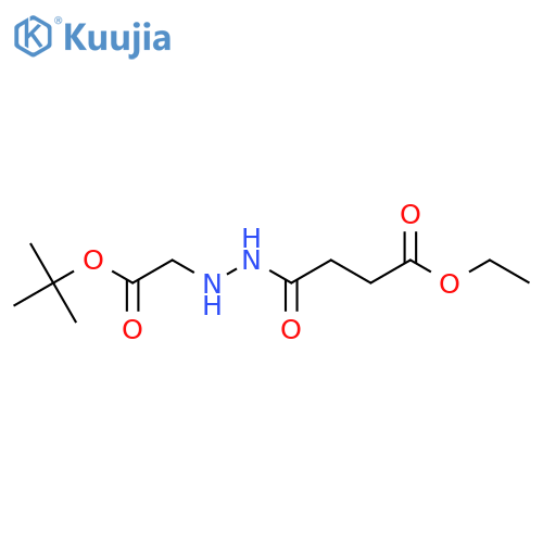 Ethyl 4-2-(2-tert-butoxy-2-oxoethyl)hydrazino-4-oxobutanoate structure