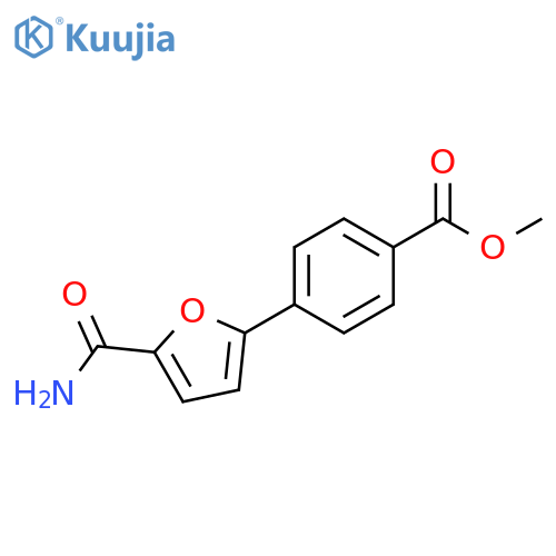 4-(5-Carbamoyl-furan-2-yl)-benzoic acid methyl ester structure