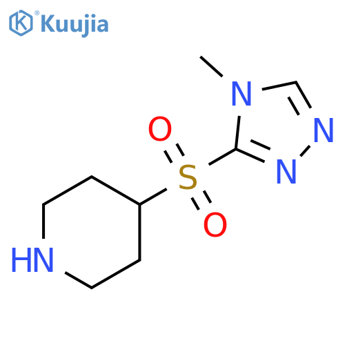 4-(4-methyl-4H-1,2,4-triazol-3-yl)sulfonylpiperidine structure