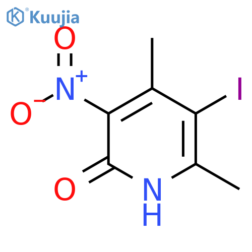 5-Iodo-4,6-dimethyl-3-nitro-1H-pyridin-2-one structure