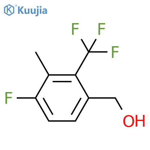4-Fluoro-3-methyl-2-(trifluoromethyl)benzyl alcohol structure