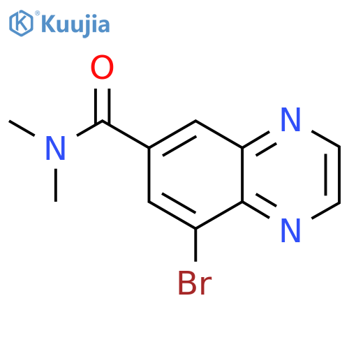 8-Bromo-N,N-dimethylquinoxaline-6-carboxamide structure