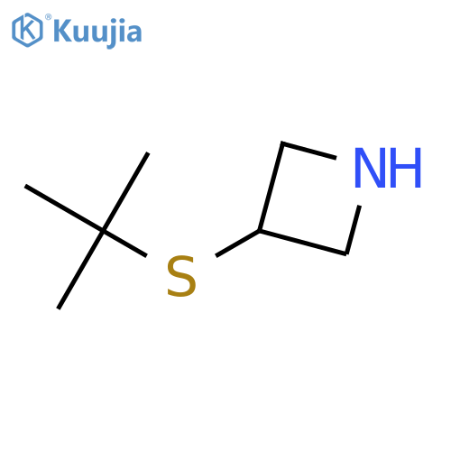 3-(tert-butylsulfanyl)azetidine structure