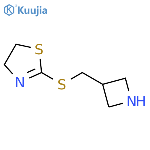 2-{[(azetidin-3-yl)methyl]sulfanyl}-4,5-dihydro-1,3-thiazole structure