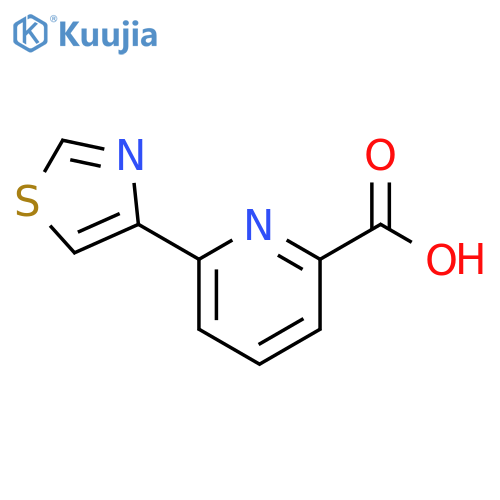 6-(1,3-thiazol-4-yl)pyridine-2-carboxylic acid structure