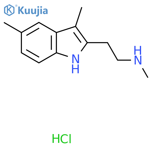 [2-(3,5-dimethyl-1H-indol-2-yl)ethyl](methyl)amine hydrochloride structure