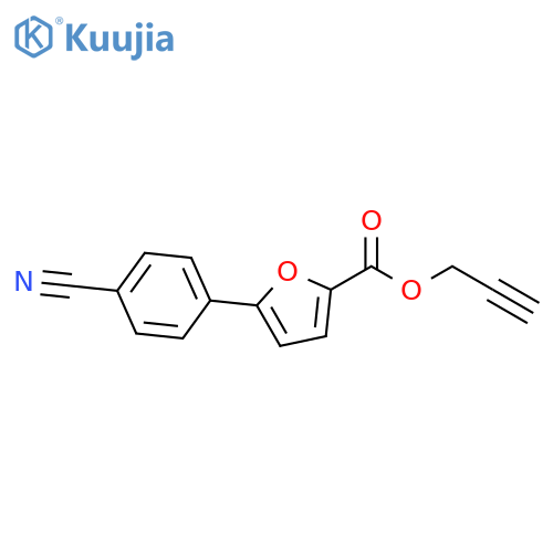 5-(4-Cyano-phenyl)-furan-2-carboxylic acid prop-2-ynyl ester structure