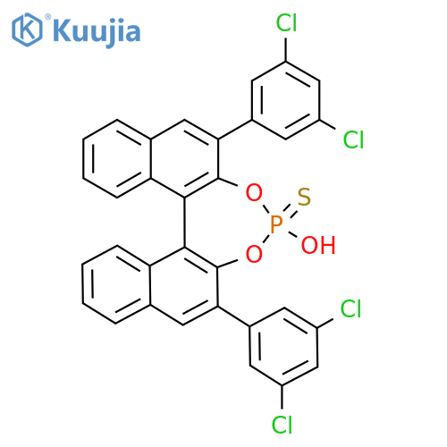 (S)-2,6-Bis(3,5-dichlorophenyl)-4-hydroxydinaphtho-2,1-d:1',2'-f1,3,2dioxaphosphepine 4-sulfide structure