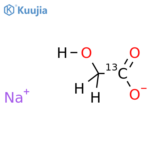 Glycolic Acid-13C Sodium Salt structure