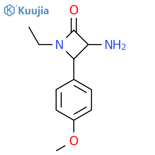 3-Amino-1-ethyl-4-(4-methoxyphenyl)azetidin-2-one structure