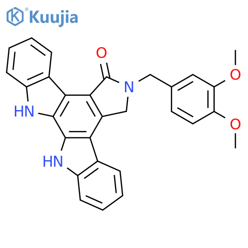 6-(3,4-Dimethoxybenzyl)-6,7,12,13-tetrahydro-5H-indolo[2,3-a]pyrrolo[3,4-c]carbazol-5-one structure