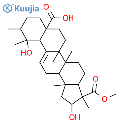 1(2→3)-Abeo-19,23-dihydroxy-2-nor-3-oxo-12-ursen-28-oic acid; 19α-form, 23-Carboxylic acid, 3α-alcohol, 23-Me ester structure